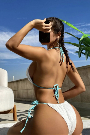 Costum de baie din 2 piese, cu snur [1]