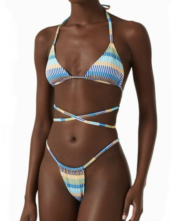 Costum de baie din 2 piese, cu snur [2]