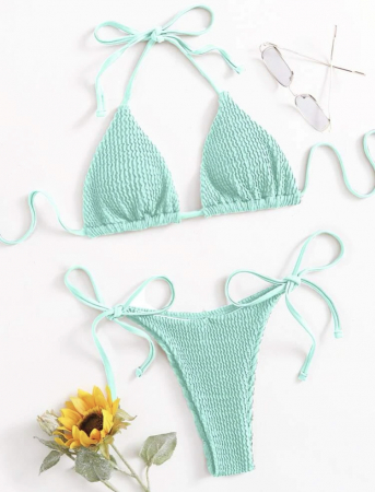 Costum de baie din 2 piese, cu snur [1]