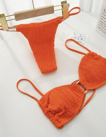 Costum de baie din 2 piese, cu snur [2]