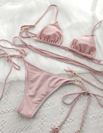 Costum de baie din 2 piese, cu snur reglabil [1]