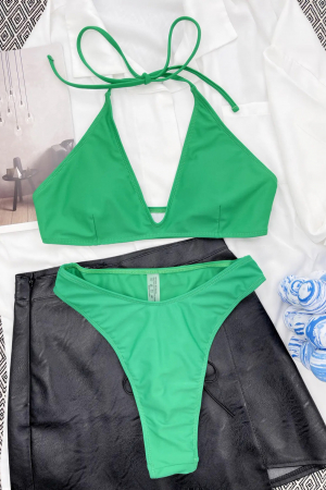Costum de baie din 2 piese, cu snur reglabil [3]