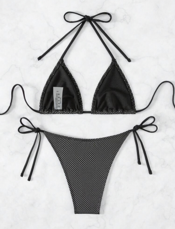 Costum de baie din 2 piese, negru [2]