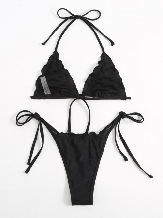 Costum de baie din 2 piese, negru [2]