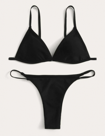 Costum de baie din 2 piese, negru [2]