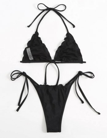 Costum de baie din 2 piese, negru [2]