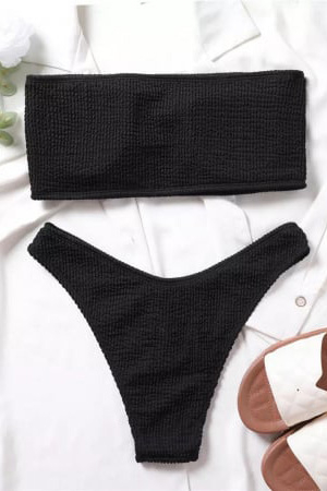 Costum de baie din 2 piese, galben [7]