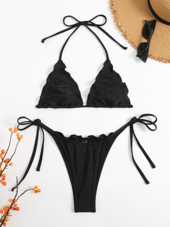 Costum de baie din 2 piese, negru [3]