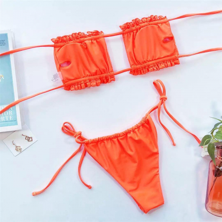 Costum de baie din 2 piese, rosu [2]