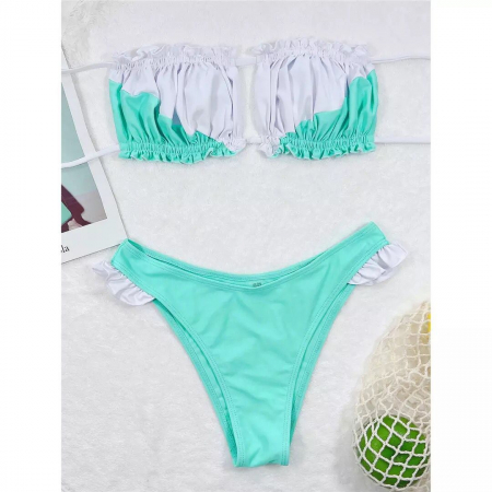 Costum de baie din 2 piese, turcoaz [2]