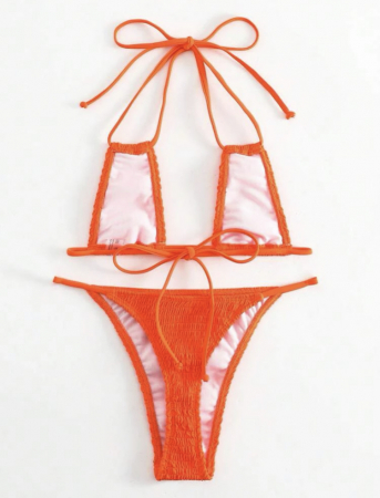 Costum de baie din 2 piese, uni [1]