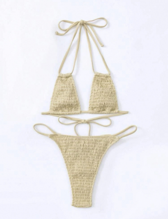 Costum de baie din 2 piese, uni [2]