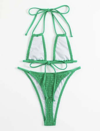 Costum de baie din 2 piese, uni [1]