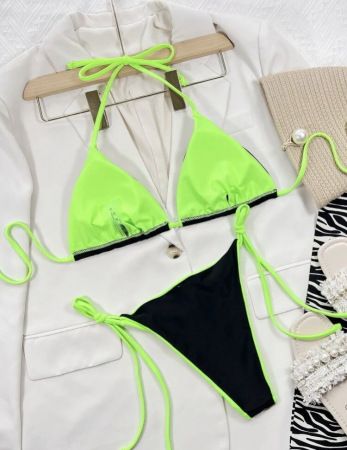 Costum de baie din 2 piese, verde [1]