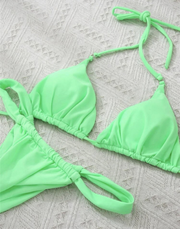 Costum de baie din 2 piese, verde [1]