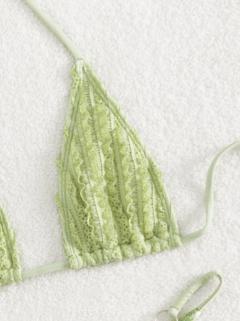 Costum de baie din 2 piese, verde [3]