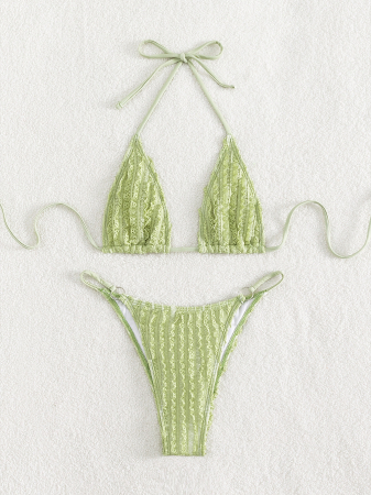 Costum de baie din 2 piese, verde [4]