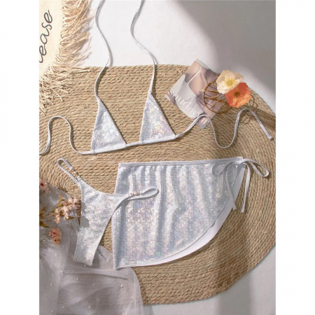 Costum de baie din 3 piese, argintiu [5]