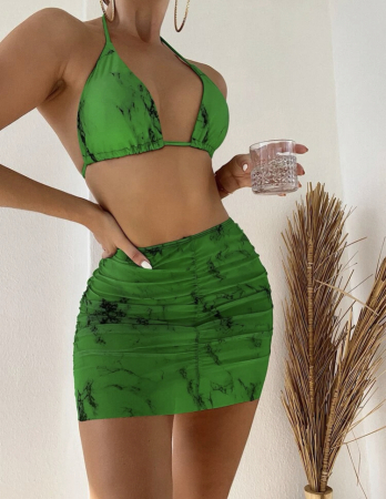 Costum de baie din 3 piese, cu imprimeu [0]