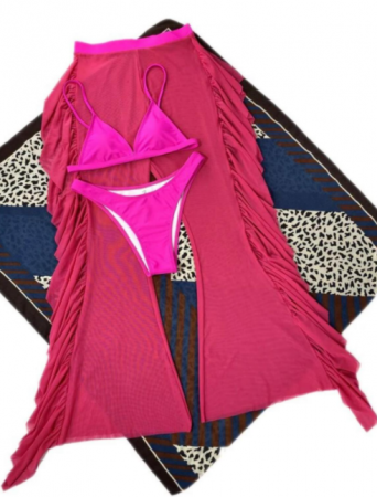 Costum de baie din 3 piese, cu pantaloni [3]