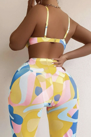 Costum de baie din 3 piese, cu pantaloni [1]