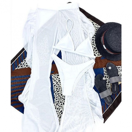 Costum de baie din 3 piese, cu pantaloni [2]