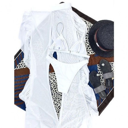 Costum de baie din 3 piese, cu pantaloni [3]