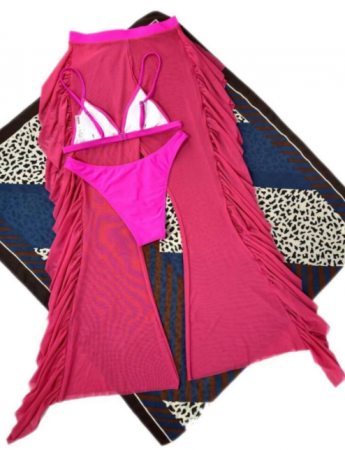 Costum de baie din 3 piese, cu pantaloni [2]