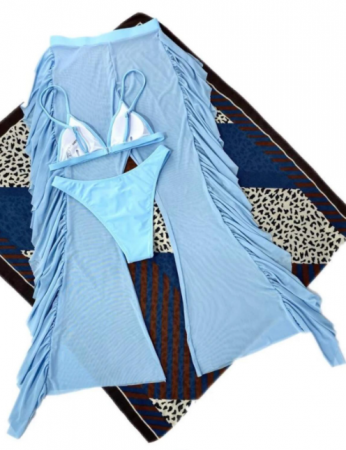 Costum de baie din 3 piese, cu pantaloni [2]