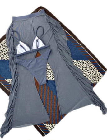 Costum de baie din 3 piese, cu pantaloni [3]