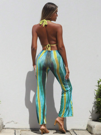 Costum de baie din 3 piese, cu pantaloni [2]