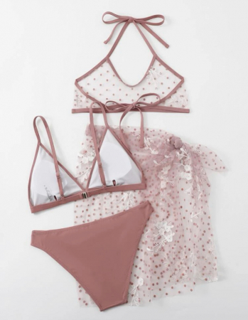 Costum de baie din 4 piese, cu imprimeu [2]