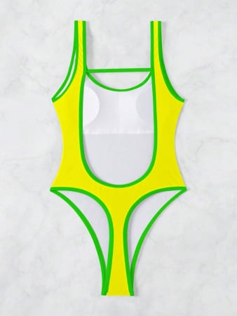 Costum de baie din intreg, galben [3]