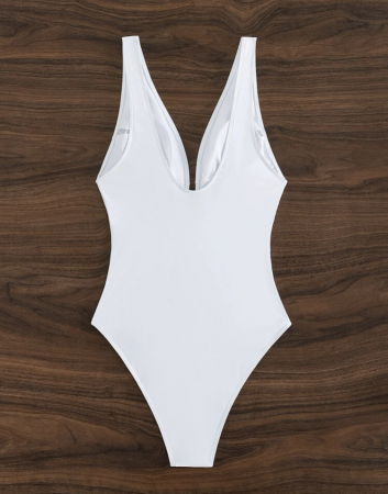 Costum de baie intreg, alb [3]