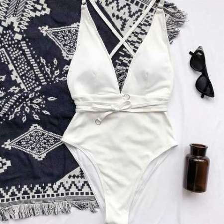 Costum de baie intreg, alb [1]