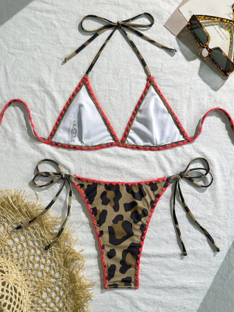 Costum de baie 2 piese, animal print [3]