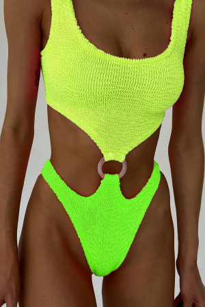 Costum intreg - Costum de baie intreg cu decupaj