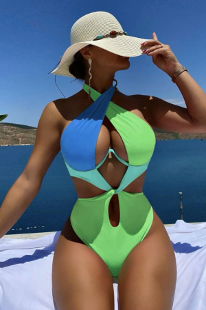 Costum de baie intreg cu decupaj [0]