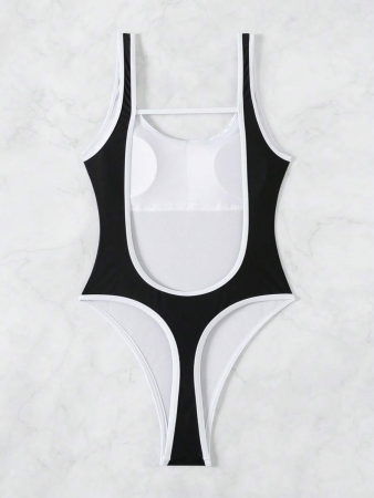 Costum de baie intreg, negru [3]