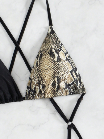 Costum de baie intreg cu imprimeu animal print [5]