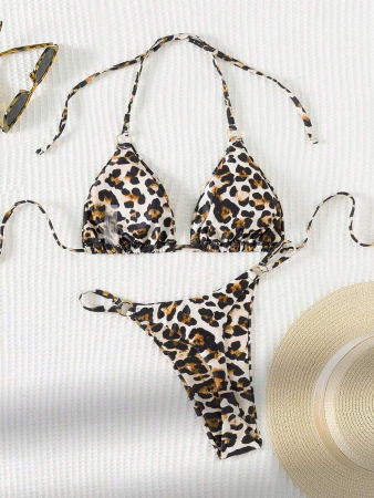 Costum de baie 2 piese, animal print [5]