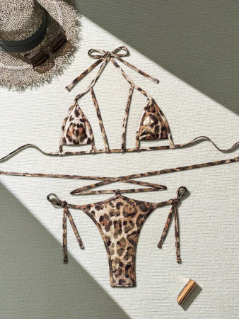Costum de baie 2 piese, animal print [3]