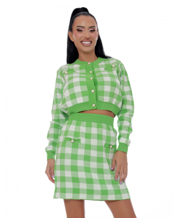Colectii - Costum verde fusta si sacou