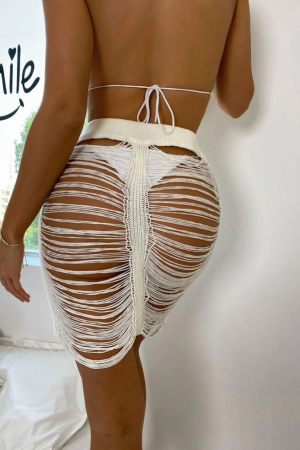 Fusta de plaja scurta, cu aspect crosetat [1]