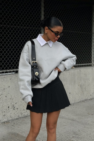 Fusta-pantalon cu aspect plisat [8]