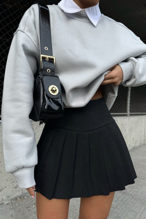 Fusta-pantalon cu aspect plisat [6]