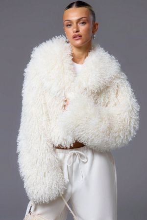 Haina scurta de blana, alb [0]