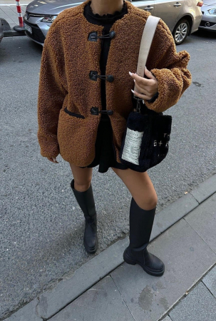 Jachetă Teddy Maro Călduroasă pentru Femei – Confort și Stil pentru Sezonul Rece [1]