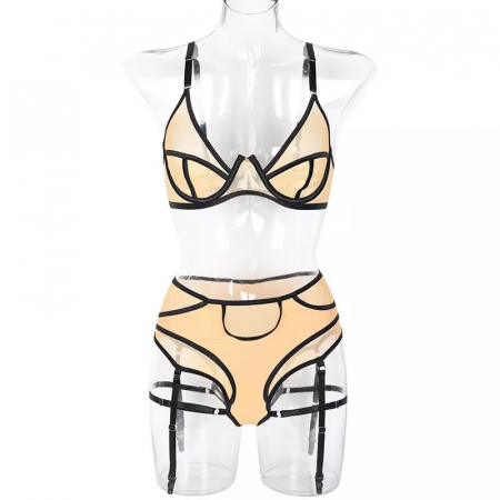 Lenjerie intima din 2 piese, nude [7]