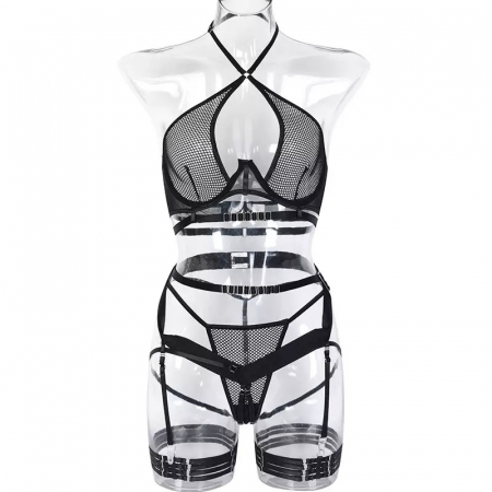 Lenjerie intima 4 piese, cu decupaje [5]